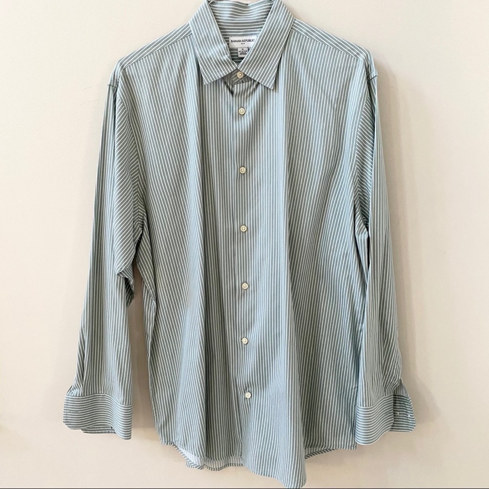 Banana Republic Button Down Shirt Sage Green XL